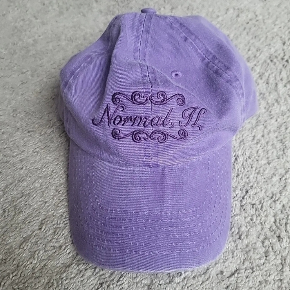 Fahrenheit Normal Illinois Baseball Cap Hat Purple Adjustable Embroidered Unisex